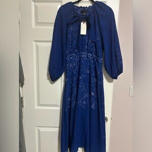 Brand new, beautiful Ted Baker tiered midi dress in Blue.